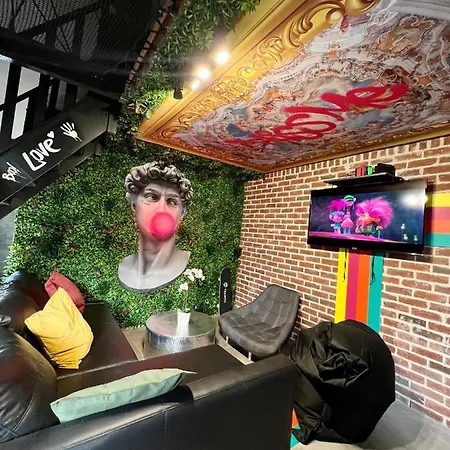 Capsule Art Deco - Jacuzzi - Netflix - Cinema - Arcade De Jeux & Nintendo Switch - 2 - Filet Suspendu Lejlighed Valenciennes